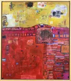 Hoshyar Rasheed, Abstract, Olieverf op linnen