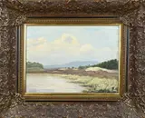 Marten Bolkestein, Duinlandschap, Olieverf op paneel