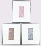 Drie werken van Eef de Weerd, Abstract, Viltstift op papier