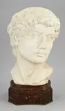 Terracotta buste 'David', H 47 cm., Terracotta buste 'David'