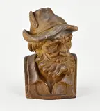 Oostenrijkse houtgestoken buste uit, 1959