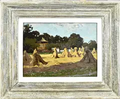 Paul Bodifée, Zonning landschap, Olieverf op linnen
