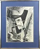 Monogram P.O., Abstract, Houtskool op papier