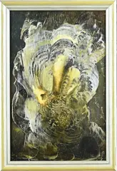 Frans Baljon, Surrealistische voorstelling, Olieverf op paneel