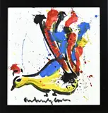 Spetterkip by Anton Heyboer, Plakkaatverf op papier, sold Oct 2023