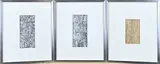 Drie werken van Eef de Weerd, Abstract, Inkt op papier
