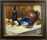 Stilleven by Verso Karel Vermeeren, Olieverf op board, sold Oct 2023