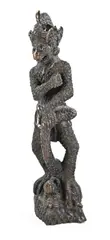 Hardhouden figuur, H 59 cm.