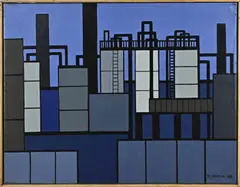 Klaas Bernink, Polymer, Acryl op linnen