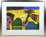 Guilliaume Corneille, Sur la plage, Lithografie op papier