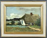 Andries Verleur, Landschap met boerderij, Olieverf op linnen