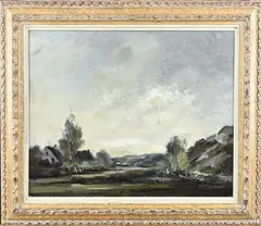 Antoon Markus, Landschap bij Oosterbeek, Olieverf op linnen