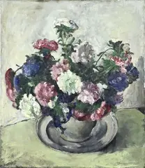 Betsy van Gelder, Vaas met bloemen, Olieverf op linnen