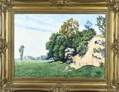 Barend Ferweda, Landschap bij de Noordberg, Olieverf op linnen
