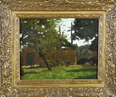 Scheve boom by Cornelis Kuypers, Olieverf op linnen, sold Jul 2023
