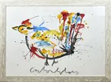 Groot werk van Anton Heyboer, Spetterkip, Plakkaatverf op papier