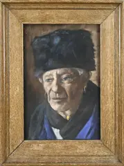 Adri Bleys, Portret Volendamse visser met oorringen