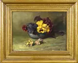 Jan Harm Bolink, Stilleven met violen, Olieverf op paneel