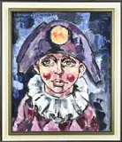 Adrian Stahlecker, Pierrot, Olieverf op linnen