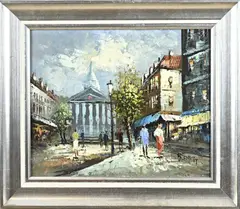 Burnett, Stadsgezicht Parijs, Olieverf op linnen