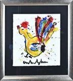 Spetterkip by Anton Heyboer, Plakkaatverf op papier, sold Jul 2023