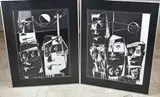 Twee werken van Eef de Weerd, Abstract/Figuratief, Zwarte inkt op papier