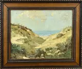 Onduid. gesig., Duinlandschap, Olieverf op linnen