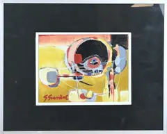 Gérard Grassère, Moderne voorstelling, Gouache op papier