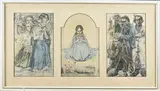 Lithografie Jan Toorop, Drieluik met figuren, Lithografie Jan Toorop