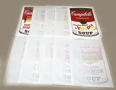 10x Andy Warhol, Campbell's Soup II, Lithografieën op papier