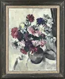 Betsy Dom, Vaas met bloemen, Olieverf op linnen