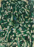 Zeer groot werk van Eef de Weerd, Abstract, Olieverf op linnen
