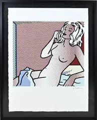 Lithografie Roy Lichtenstein, Vrouwelijk naakt, Lithografie Roy Lichtenstein
