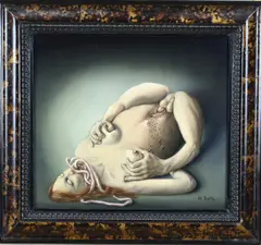 M. Boffe, Surrealistische voorstelling, Olieverf op paneel