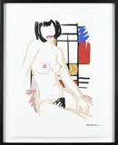 Lithografie Tom Wesselman, Naakte vrouw, Lithografie Tom Wesselman