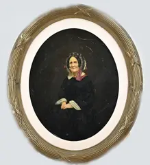 P.A. Balmakers, Portret van dame, Olieverf op paneel