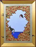 Pand a de L' isle, Surrealistische voorstelling, Olieverf op linnen
