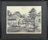 Hendrikus Elias Roodenburg, Watermolen van Haaksbergen, Ets op papier