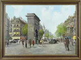 Anton Karssen, Stadsgezicht Parijs, Olieverf op linnen