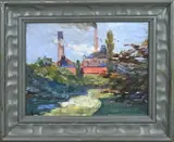 Maximilien Luce, Impressionistisch, Olieverf op paneel