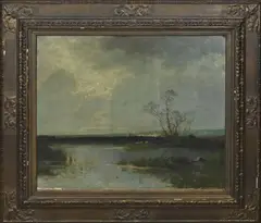 Otto Fedder, Riviergezicht met vee en herder