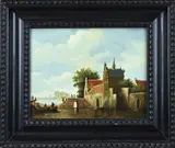 Hendrik Verdonk, Hollandse romantische voorstelling, Olieverf op paneel