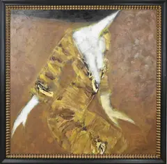 A.A. Okaa, Rich lady, Acryl op linnen