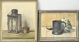 2x A. Egter van Wissekerke, 2x Stilleven, Olieverf op linnen