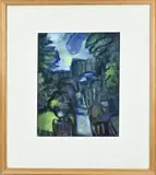 Folkert Haanstra, Tuin (1983), Gouache op papier
