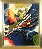 Gijs ter Wee, Abstracte compositie, Acryl op linnen