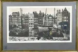 George Hendrik Breitner, Damrak Amsterdam, Lithografie op papier