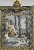 Badende dames by Antieke gravure in koperen lijst, Antieke gravure in koperen lijst, sold Oct 2022