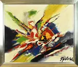 Gijs ter Wee, Moderne compositie, Acryl op linnen