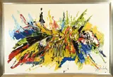 Gijs ter Wee, Moderne abstracte compositie, Acryl op linnen